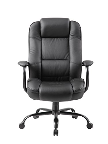 Boss Office Products Heavy Duty Executive Chair With 350Lbs Weight Capacity In Black #TOP5