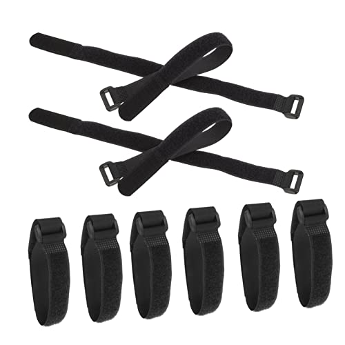 Angoily 36 piezas de correas reutilizables para gestión de cables debajo del escritorio con hebillas miniatura 3