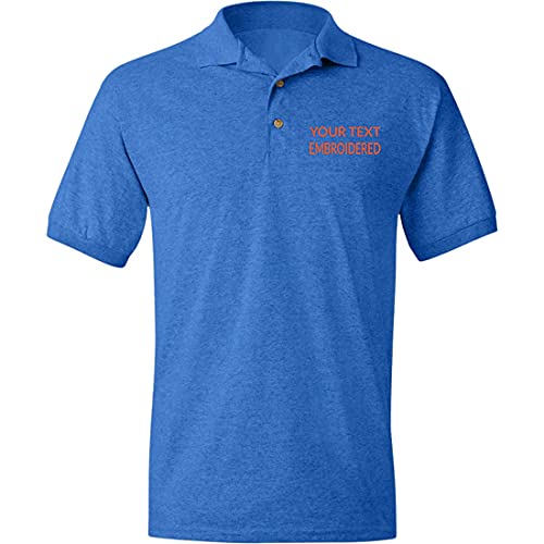 Personalized Polo Shirts for Men. Custom Golf Polo T Shirt with Any Your Name Team Club Logo Text3