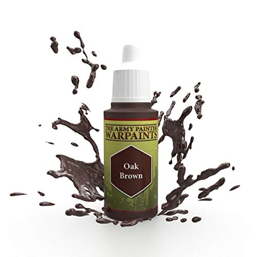 The Army Painter Oak Brown Warpaint - Acrylic Non-Toxic Heavily Pigmented Water Based Paint for Tabletop Roleplaying, Boardgames, and Wargames Miniature Model Painting, 0.6 Fl Oz (Pack of 1) (WP1124)