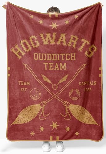 Jay Franco Plush Throw Blanket Soft & Cozy Fleece Throw for Bedroom & Couch Dcor Official Licensed Product Red - Harry Potter 46x60 - Throw Blanket