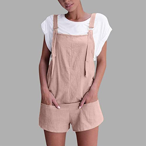 Sexy Romper For Women Party Club Night Cotton Jumpsuits Shorts Adjustable Strap Sleeveless Casual Loose Petite Rompers With Pockets Casual Beach #TOP1