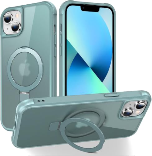 CHAOFEnG Compatible with iPhone 13 Case with Stand, Teal Green