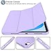 iMieet iPad (A16) Case 11th Gen/iPad 10th Generation Case [11-Inch 2025/10.9 Inch 2022] with Pencil Holder, Trifold Stand Smart Cover with Soft TPU Back,Auto Wake/Sleep(Clove Purple)
