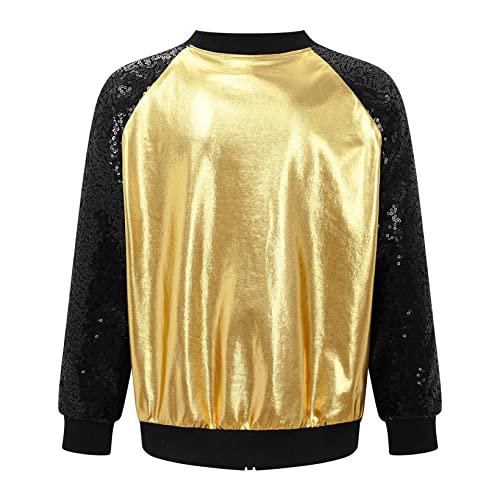 JanJean Kids Boys Varsity Jacket Letterman Jacket Baseball Jacket Long Sleeve Button Down Casual Outwear School Wear2