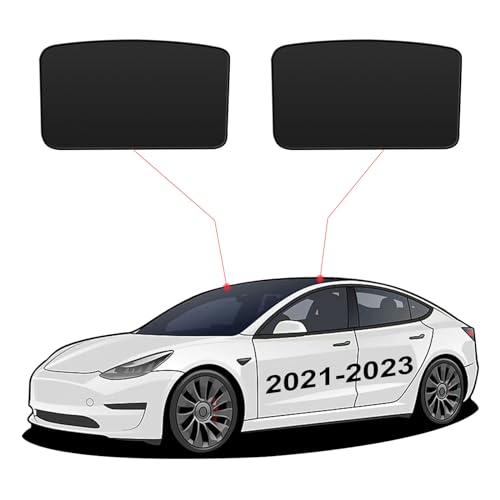 テスラモデル3 純正ルーフサンシェード　2023.10以降モデル用　前後セット 41hd3VyKvgL.jpg