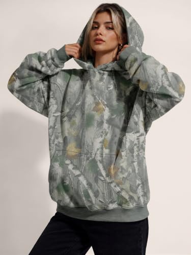 Image of Trendy Queen Women Oversized Hoodies Fall Outfits | Gentle Skin Feel, Aesthetic Drop Shoulder, Large Kangaroo Pocket, Seamless Daily Outfit Match