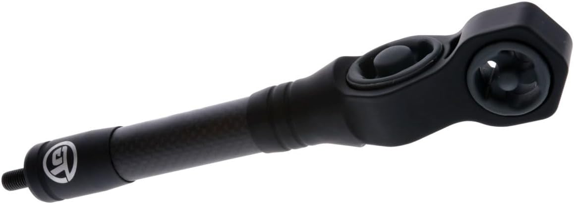 TRUGLO Cadence Vibration-Dampening Noise Reducing Lightweight 8" Hunting Archery Bow Stabilizer for Improved Bow Balance & Stability