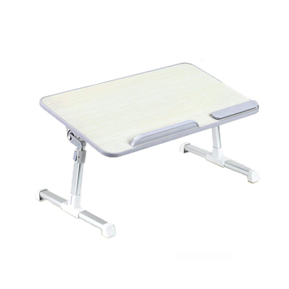 WYZXR Folding Table Adjustable Raisable/Portable/Removable/Computer Table/Dining Table Can be rotated (Color : A, Size : 52 30CM)