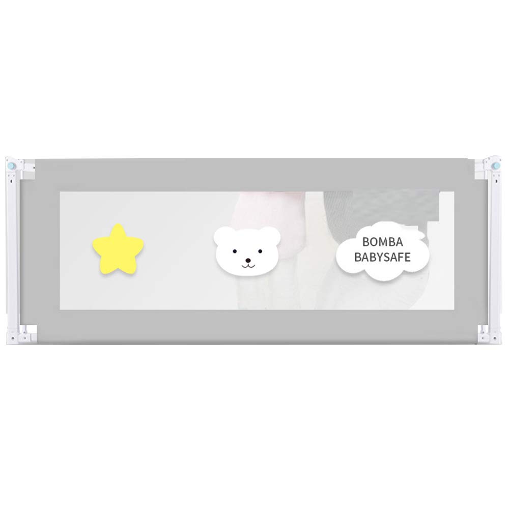 Barandilla de Seguridad para Cama de bebé, portátil, Transpirable, con Funda extraíble, Barrera de Seguridad para Cama de bebé, para niños pequeños, Azul, 180 cm x 68 cm.