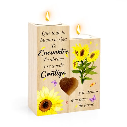 Regalos Originales para Mujer,Regalos para Mujer,Regalo Mujer,Regalo Cumpleaños Mujer,Portavelas Madera,Regalo Mujer Cumpleaños,Regalo Madre,Regalos para Madres,Regalo Cumpleaños Madre,Candelabro