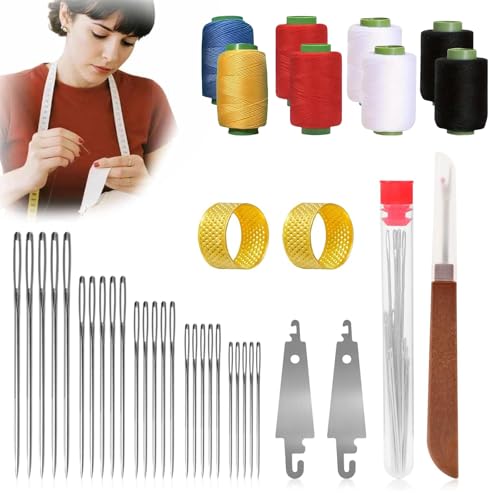 Big Eye Steel Sewing Needles Kit 39PCS - 5 Size