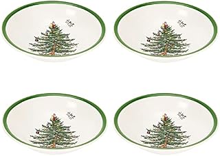 Portmeirion Home & Gifts Side Plates Set of 4, Ceramic, Multi-Colour, 15 x 15 x 2 cm