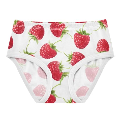 Wild Strawberry Pink White Little Girl Panties Girls Underwear Toddler Cotton Animal Kids Briefs Undies 2t