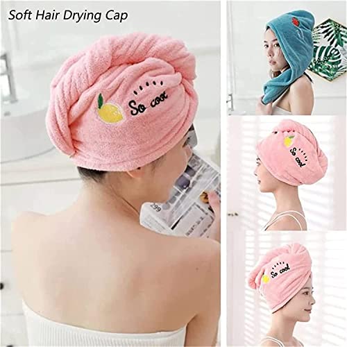 Gfrtisng 5Pcs Rapid Drying Towel,Rapid Hair Drying Towel For Women,Super Absorbent Coral Fleece Ladies Hair Towel Set,Soft Dry Hair Towel With Embroidery For Children And Women #TOP3