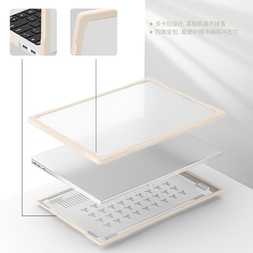 Funda compatible con Huawei MateBook 14 2023 carcasa rígida antihuellas PC 5