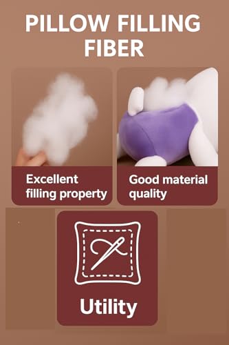 Image of Premium Polyester Fiber Fill, Washable Stuffing for Cushions, Pillows, Soft Toys, Non-Allergenic (1900 Gram)