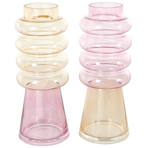 Deco 79 Glass Decorative Vase Tinted Centerpiece Vases with Color