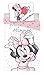 Disney Minnie White Juego de funda nórdica y almohadón, en algodón, para cama individual