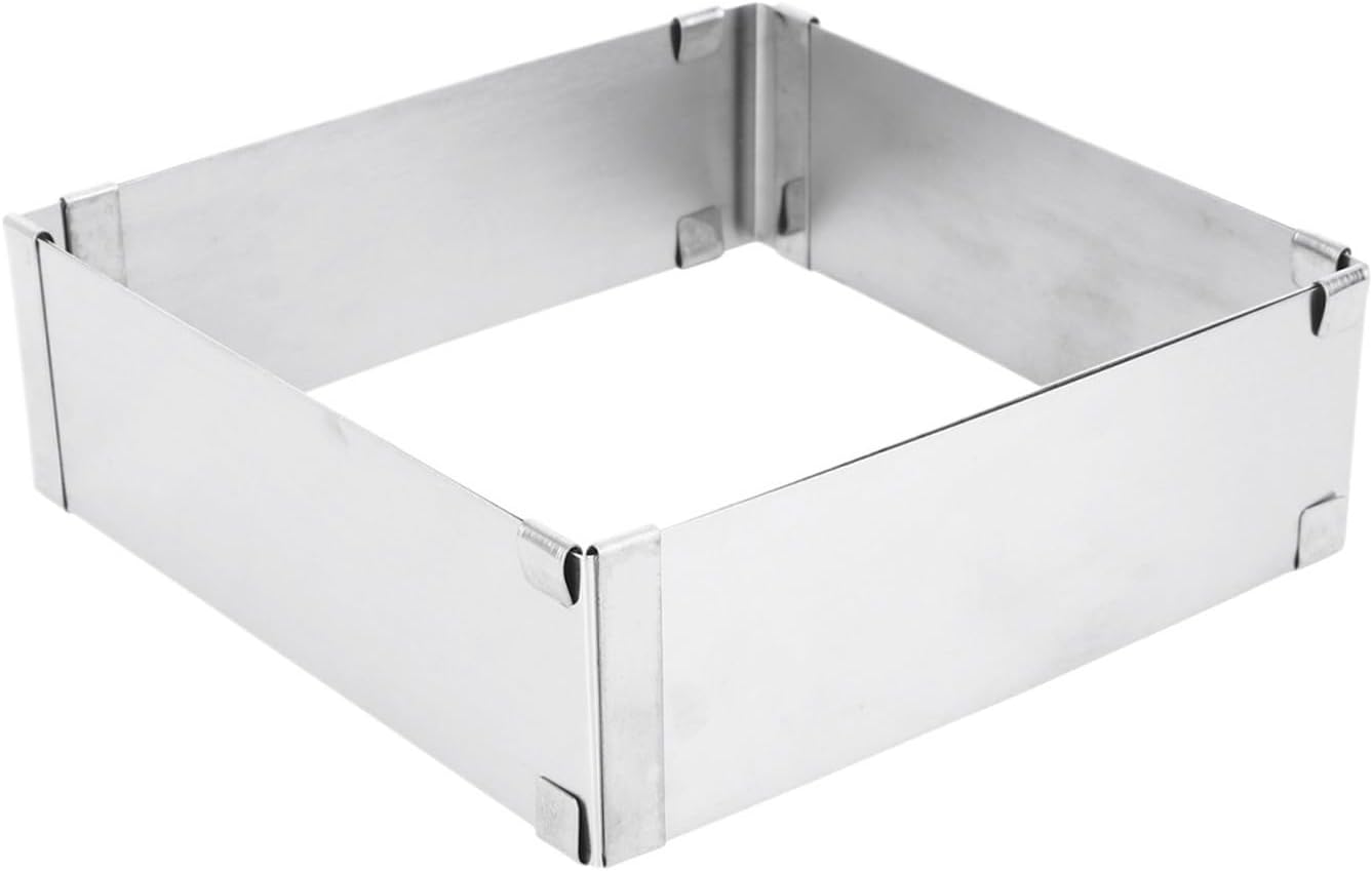 Adjustable Cake Mold Mousse Mould Square Stainless Steel Baking Tools Home Hotel Restaurant Coffee Shop for Baking