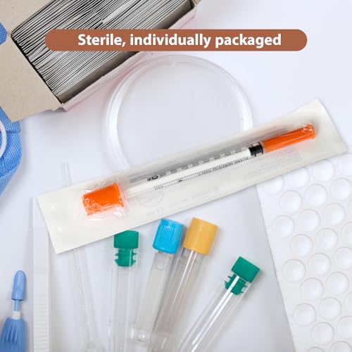 30 Pack 1ml 31G 5/16 Inch 8mm Jeringa, U-100 Lab Tools, Individual Wrapped - Image 6