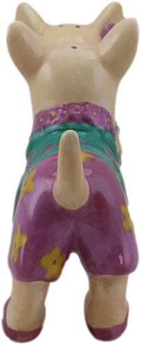 Miniatura 6 de Ebros Gift Vacaciones, playa, luna de miel, amantes de la luna de miel, besos, chihuahua, pareja, perros, con sombrillas, bikini, chanclas, salero