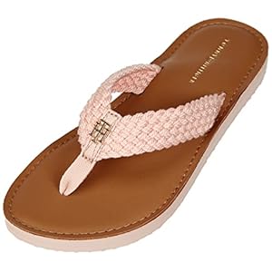 Tommy Hilfiger Th Leather Footbed Beach Sandal dames Teenslipper