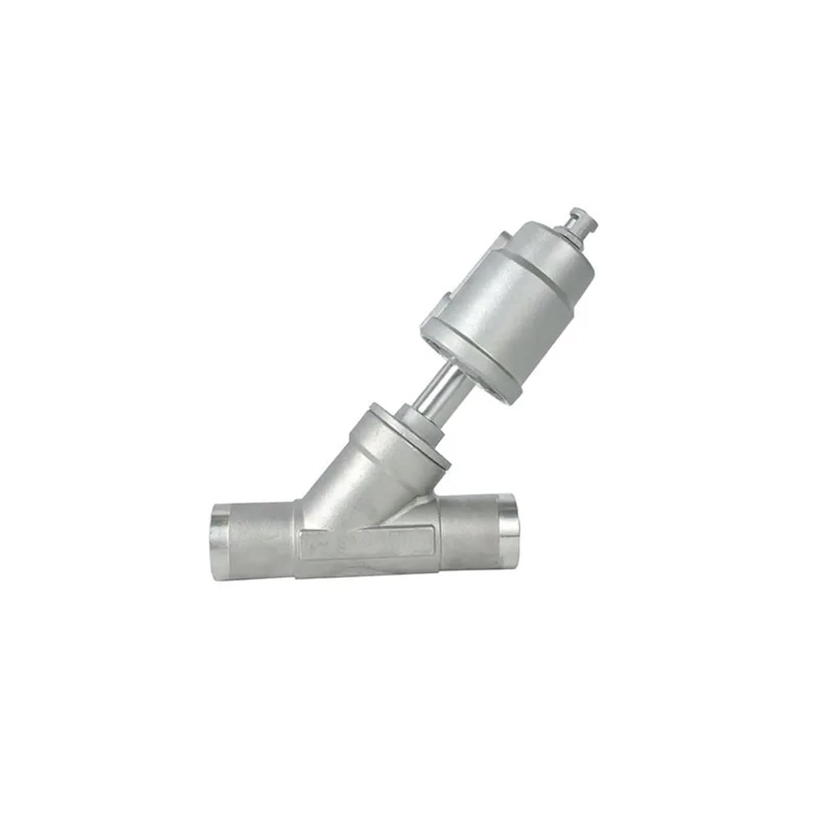 Yilmvany One Color Dn32 Stainless Steel Pneumatic Welding Angle Seat Valve With Stainless Steel Actuator(Closed Single Acting)