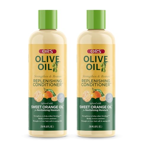 ORS Olive Oil Strengthen & Restore Replenishing Conditioner Orange Oil 8 Ounces (Pack of 2) image 5