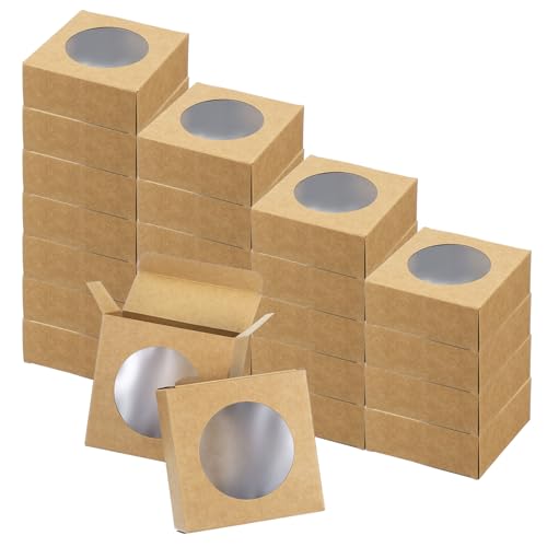 Boîtes à savon kraft anti-écrasement emballage sécurisé avec lucarne pour biscuits et savons