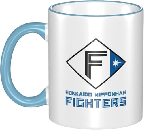 北海道日本ハムファイターズ マグカップ 電子レンジ対応 大容量 330ml コーヒーカップ 陶器 セラミック 耐高温 軽量 誕生日 プレゼント
