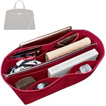 Divitize Premium Purse Organizer compatible with Demellier Hudson Bag Insert Handmade Perfect Fit, Durable Quality Felt, Full Coverage No Bulk, +24 Shades Yellow, for Hdson Midi