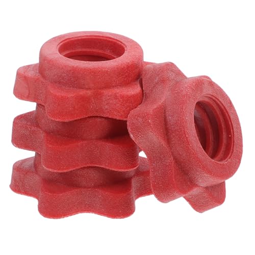Unomor Sturdy Plastic Barbell Accessories Self-Locking Nut Universal Dumbbell Locking Nut Barbell Parts Set