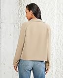 Ultimate Guide - Top 11 Affordable Cropped Trench Coat Designs for Women Over 50: Timeless Style Without Breaking the Bank 12 LookbookStore Cropped Jacket Women Womens Jackets Casual Womens Fall Outfits Cropped Trench Coat for Women Beige Large Fits US Size 12 to 14