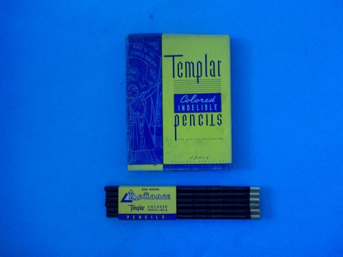 Templar 2241 Lápices azules x2 fabricados en USA miniatura 1