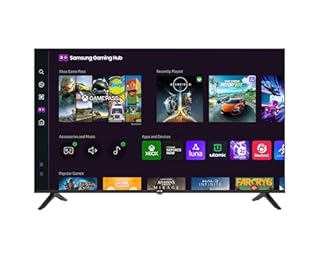HYE TV - Smart TV, 43" Screen Size, 4K Resolution, QLED Technology, Apple AirPlay, Samsung Tizen OS & Gaming Hub, Versatile Connectivity, Black, Perfect For Streaming, Gaming & Entertainment