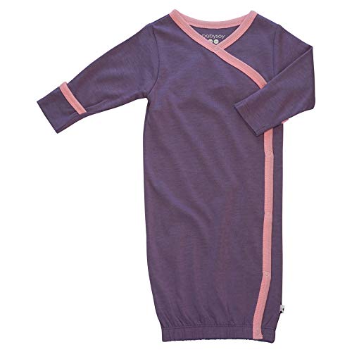 Image of Babysoy Newborn Baby Kimono Wrap Around Snap Sleeper Gown Sack Bundler