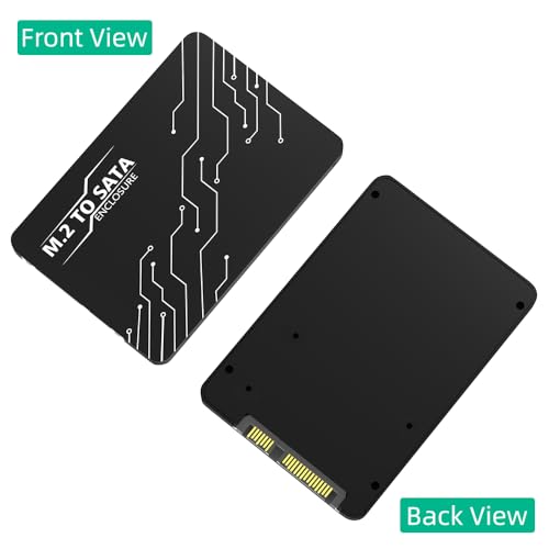 Adaptador Mustpoint M.2 a Caja SATA 2.5" con soporte SATA 3.0 y carcasa de 7mm miniatura 2