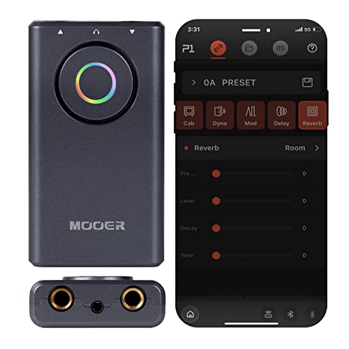Mooer Prime P1 Hand-Sized Multi Effects Loader Audio Interface With Prime App, Customize Presets, Otg Function, Bluetooth Audio Playback, Headphone Out, Built In Battery For Guitar, Bass #TOP9