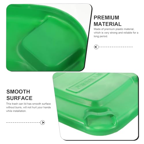 Image of GANAZONO Trash can Lid 15.35X15.35X1.96In Outdoor Garbage can Cover Replacement Lid Weather Resistant Sanitation Waste Bin Protector