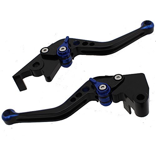 Fxcnc Racing Short Billet Adjustable Motorcycle Double Colors Brake Clutch Lever Compatible With Gsxr600 750 2006-2020,Gsxr1000 09-20,Gsx-S1000/F/Abs 15-20 #TOP1