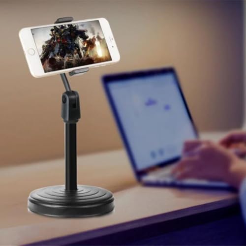 Suporte De Mesa Para Celular Universal Articulado Estabilizador Regulagem De Altura Rotação Giro 360