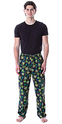 Nickelodeon Men's Teenage Mutant Ninja Turtles TMNT Allover Character Themed Loungewear Pajama Pants2