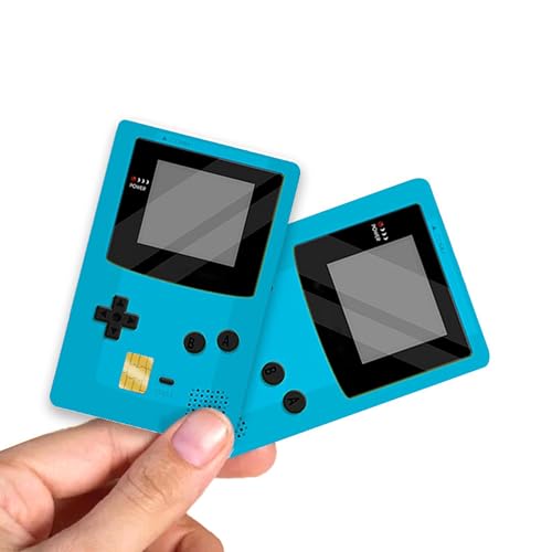 4PCS Credit Card Skin Set, Waterproof Debit Card Sticker Game Machine Theme Bank Card Sticker Skins - Blue