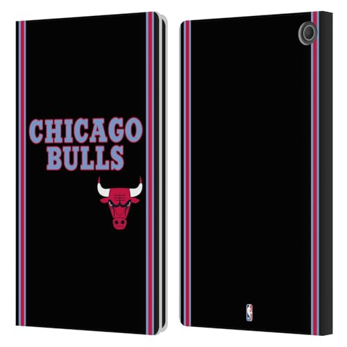 Chicago Bulls Étui Portefeuille en Cuir pour Amazon Fire Max 11 2023 Head Case Designs