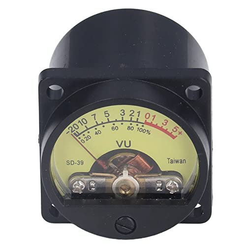 Amplificateur de Puissance Vu-mètre, Vu-mètre, Amplificateur Anti-Vibration et Antistatique, avec Rétroéclairage de Lampe au Tungstène 50 MA/12 V, DC500UA 650 Ω Interne, Vu-mètre