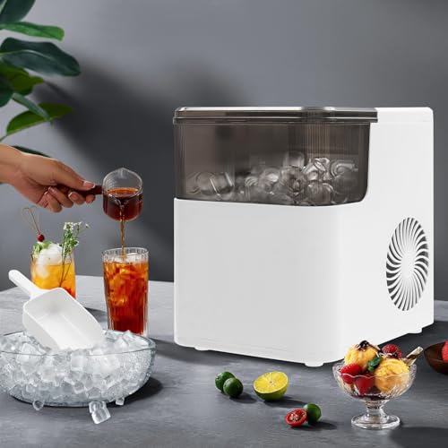 Fabricadora de hielo compacta 26lbs/día auto limpiante miniatura 4