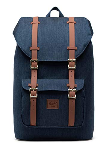One-Day Sale: Up to 60% Off Herschel Little America Laptop Backpack, Indigo Denim Crosshatch, Mid-Volume 17.0L