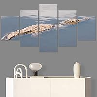 SIGNWIN 5 Panel Canvas Wall Art Coiling Around for Home Decorations Ready to Hang - 60