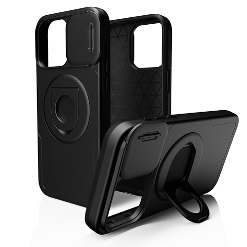 Étui magnétique iPhone 15 Pro Max en voyage avec béquille et housse caméra